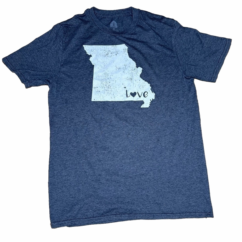 Missouri Blue Tee Size Medium Regular Fit